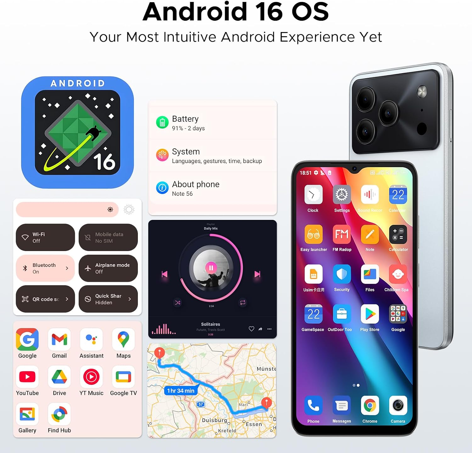 Thumbnail 5 de DOOGEE Note 56 6150mAh Android 16 smartphone