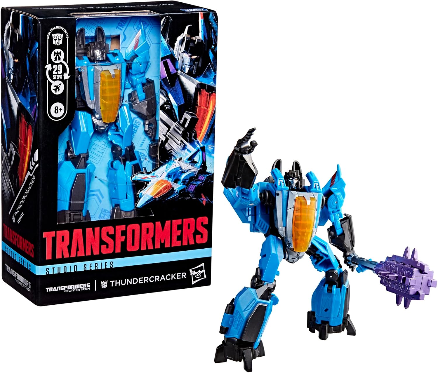 Detalle de Transformers Studio Series Voyager Class Thundercracker (figura action) ispirata a La Battaglia per Cybertron