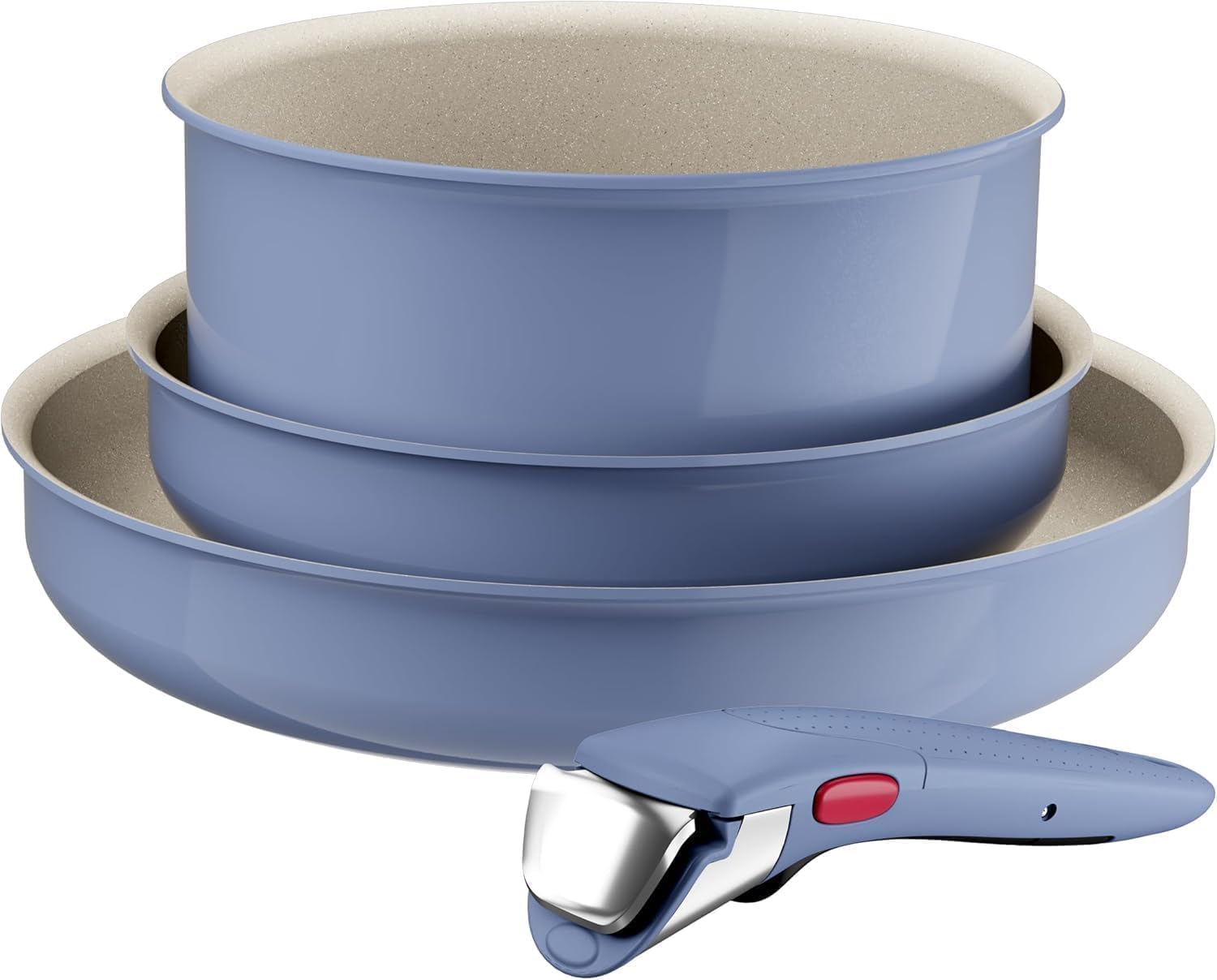 Detalle de Tefal Ingenio Serenity juego 22/28 cm + cazo 20 cm