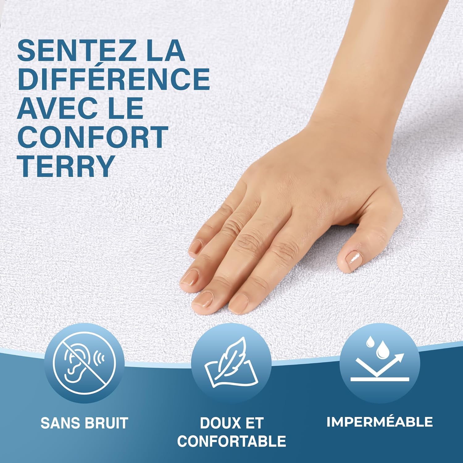 Thumbnail 4 de Protège-matelas Utopia Bedding imperméable 120 x 200 cm avec 4 coins élastiques