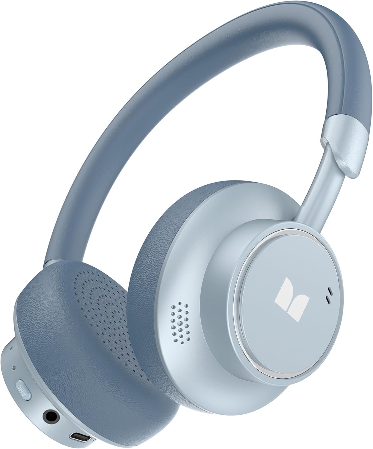 Detalle de Monster N-Tune mini 02 Over-Ear Headphones, Hybrid ANC, Bluetooth 6.0, Blue