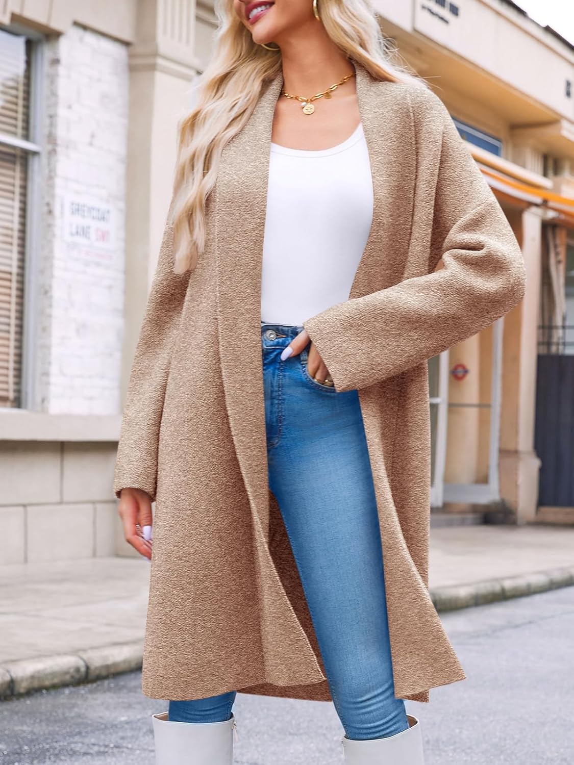Thumbnail 5 de Saodimallsu Long Oversized Cardigan Sweater