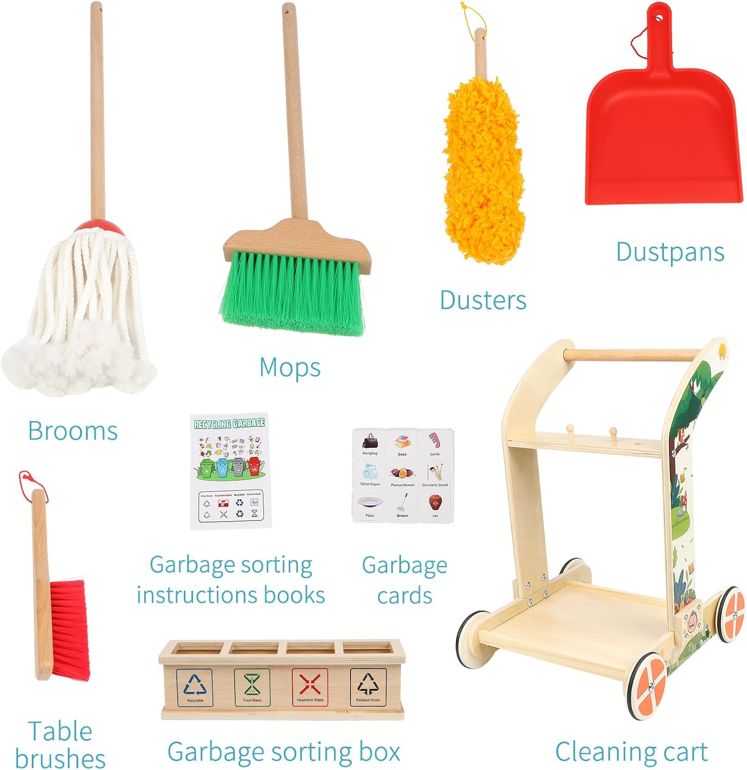 Thumbnail 1 de Jacootoys Wooden Baby Push Walker 36 Months 🚼