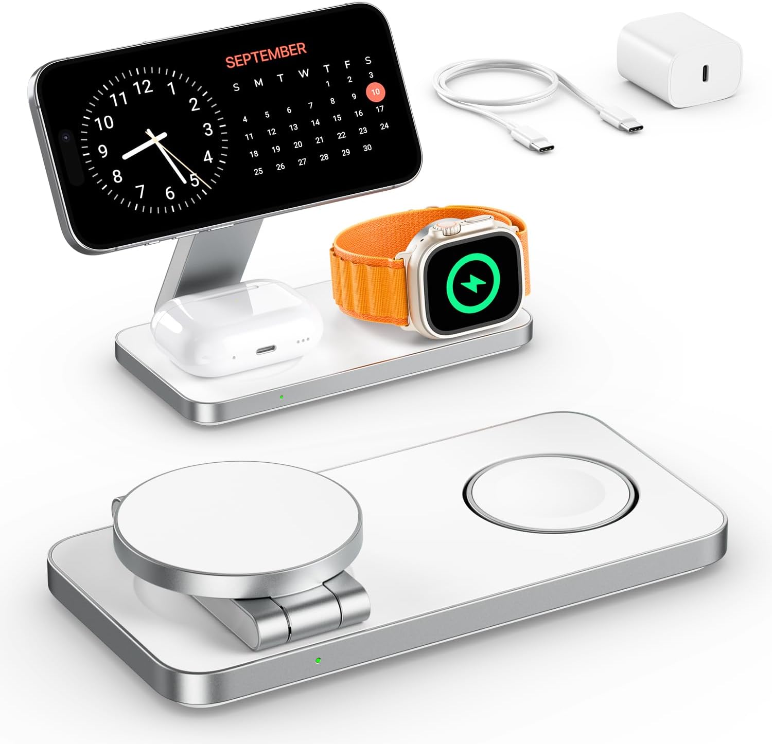 Detalle de Keepro 3-in-1 Wireless Charging Station 3 devices
