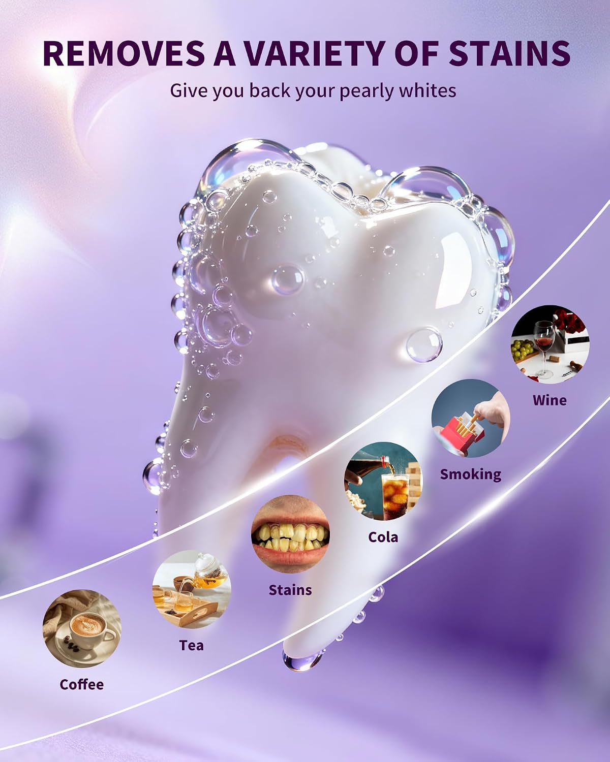Thumbnail 6 de Ktintar 28 Strips Purple Teeth Whitening Strips for Sensitive Teeth