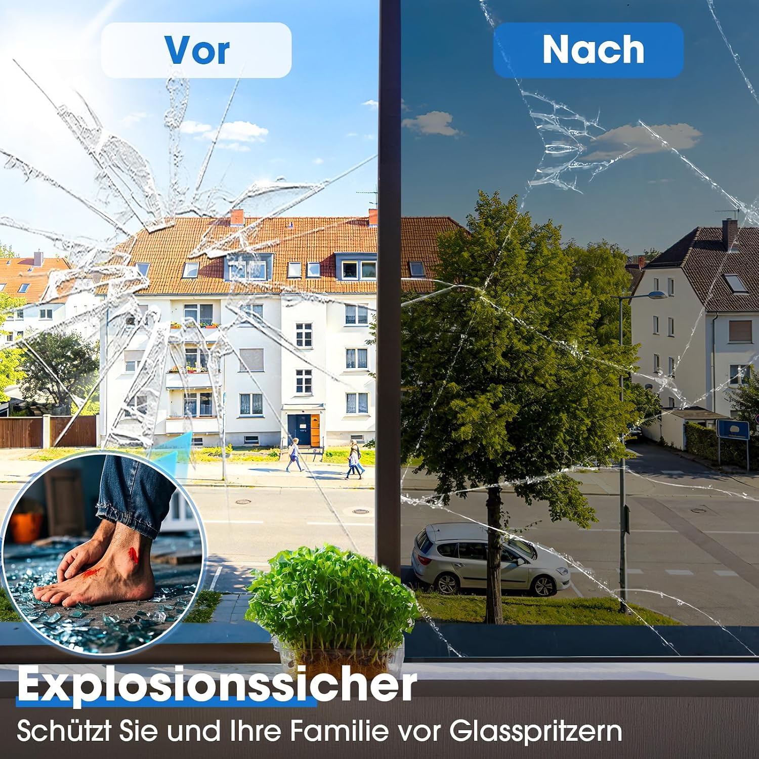 Thumbnail 4 de Lifetree Spiegelfolie Fensterfolie – Sichtschutz, Hitze- und UV-Schutz 90 x 200 cm