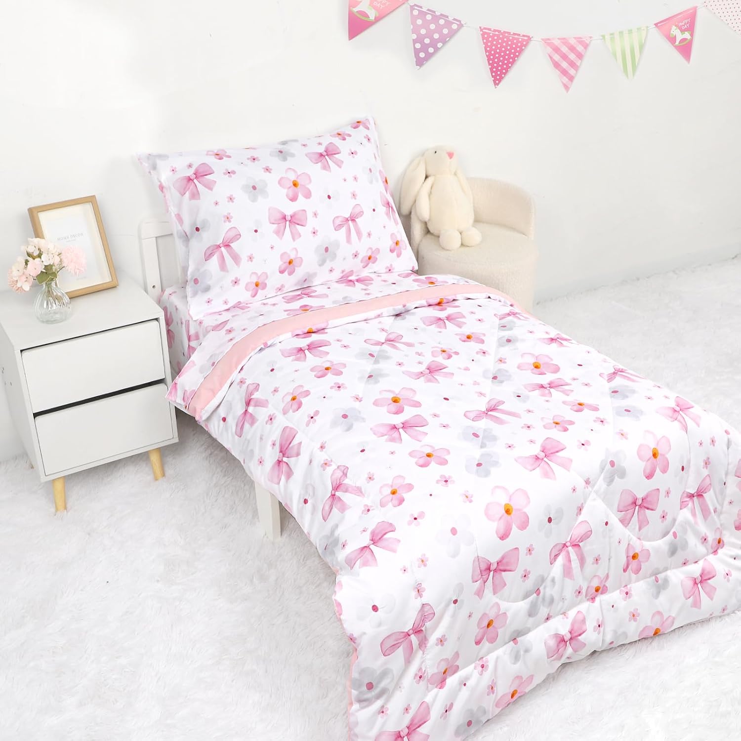 Detalle 2 de Hooyax Toddler Bedding Set, Microfiber