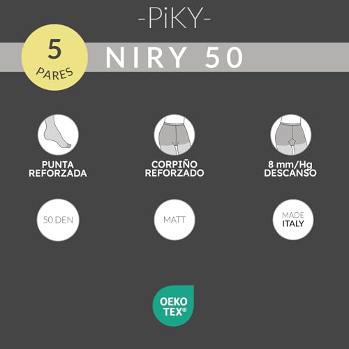 Detalle 2 de Piky Pack 5 paires collants femmes