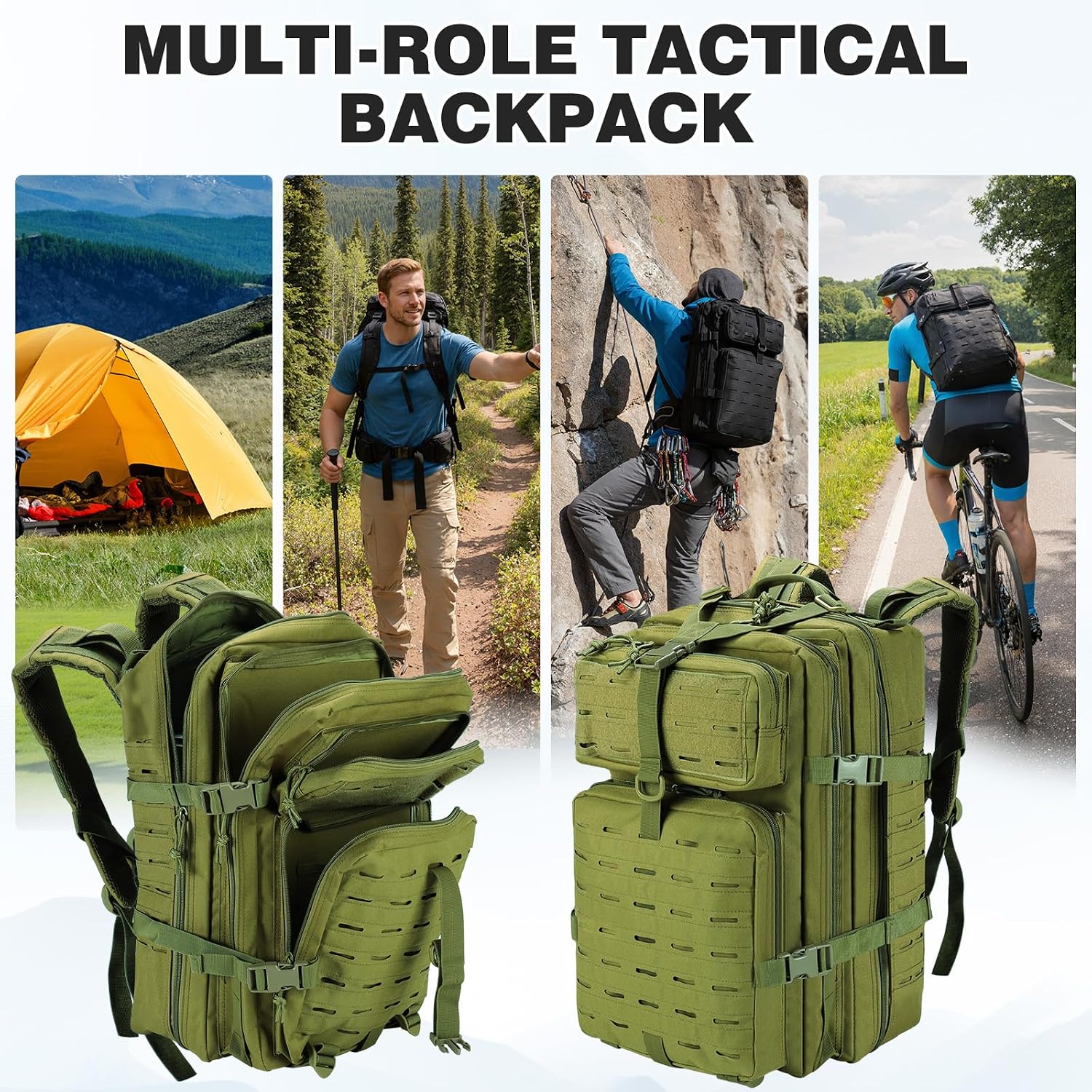 Detalle 2 de SHANNA Trekkingrucksack 45L für Outdoor