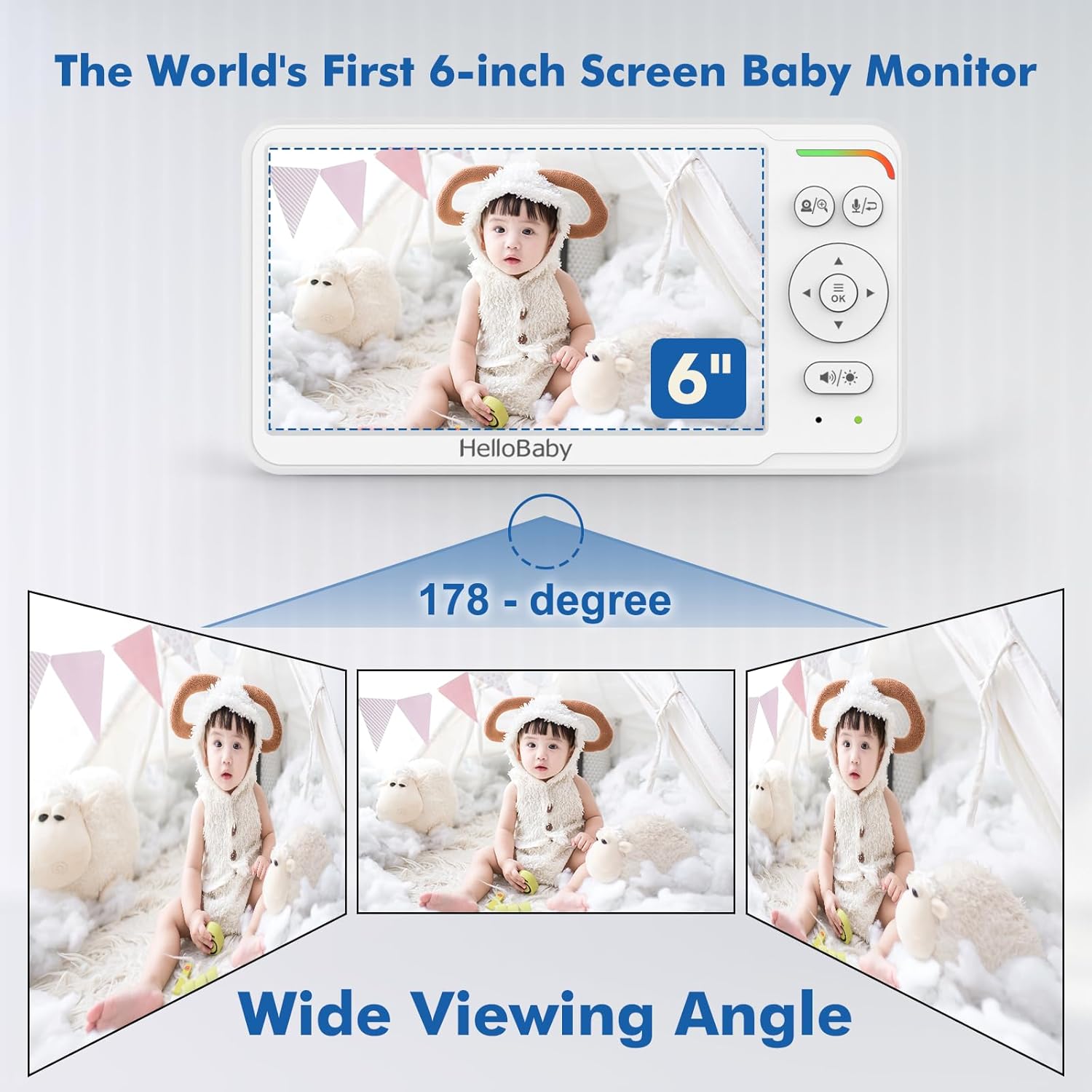 Thumbnail 3 de HelloBaby HB6560 Babyphone mit Kamera