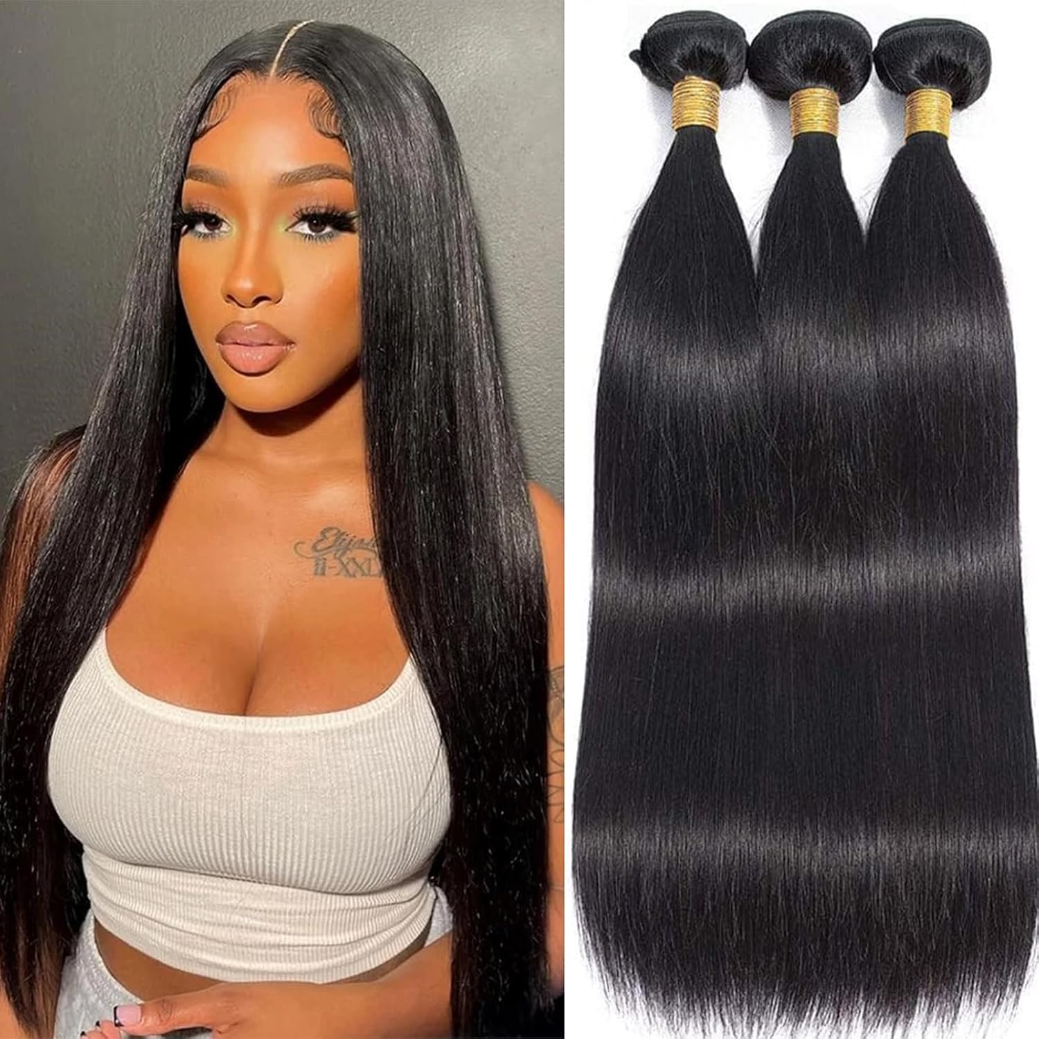Thumbnail 6 de WENYAN Straight Bundles 16–22 Inch Brazilian Virgin Hair — 4 Bundles, 100% Unprocessed