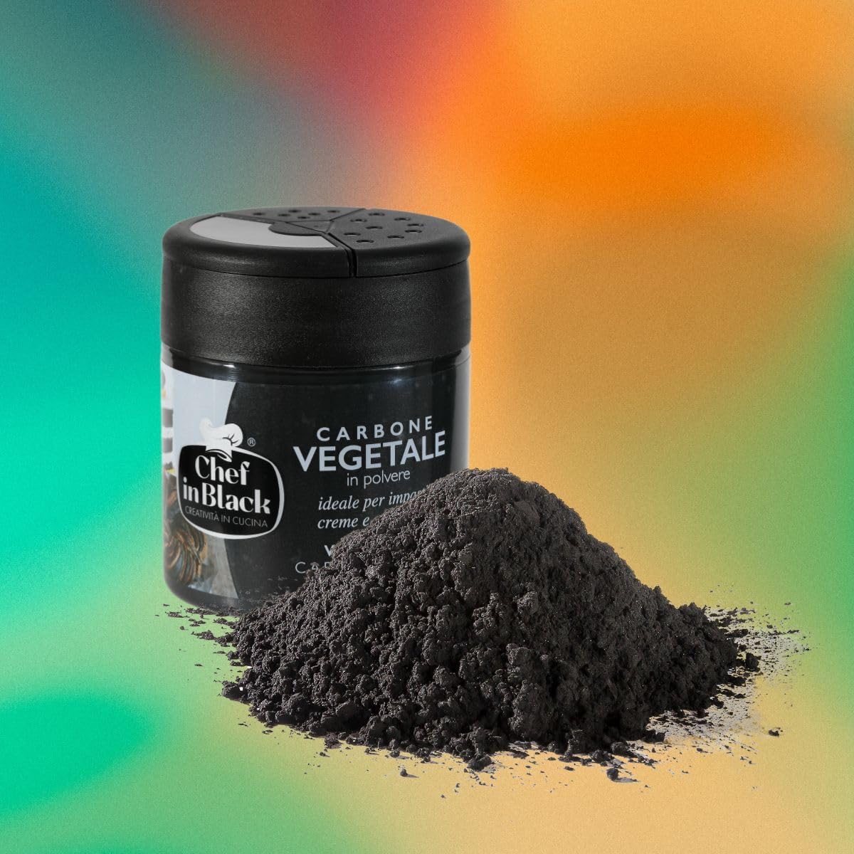 Detalle de Chef in Black Carbone vegetale 70g 🧁