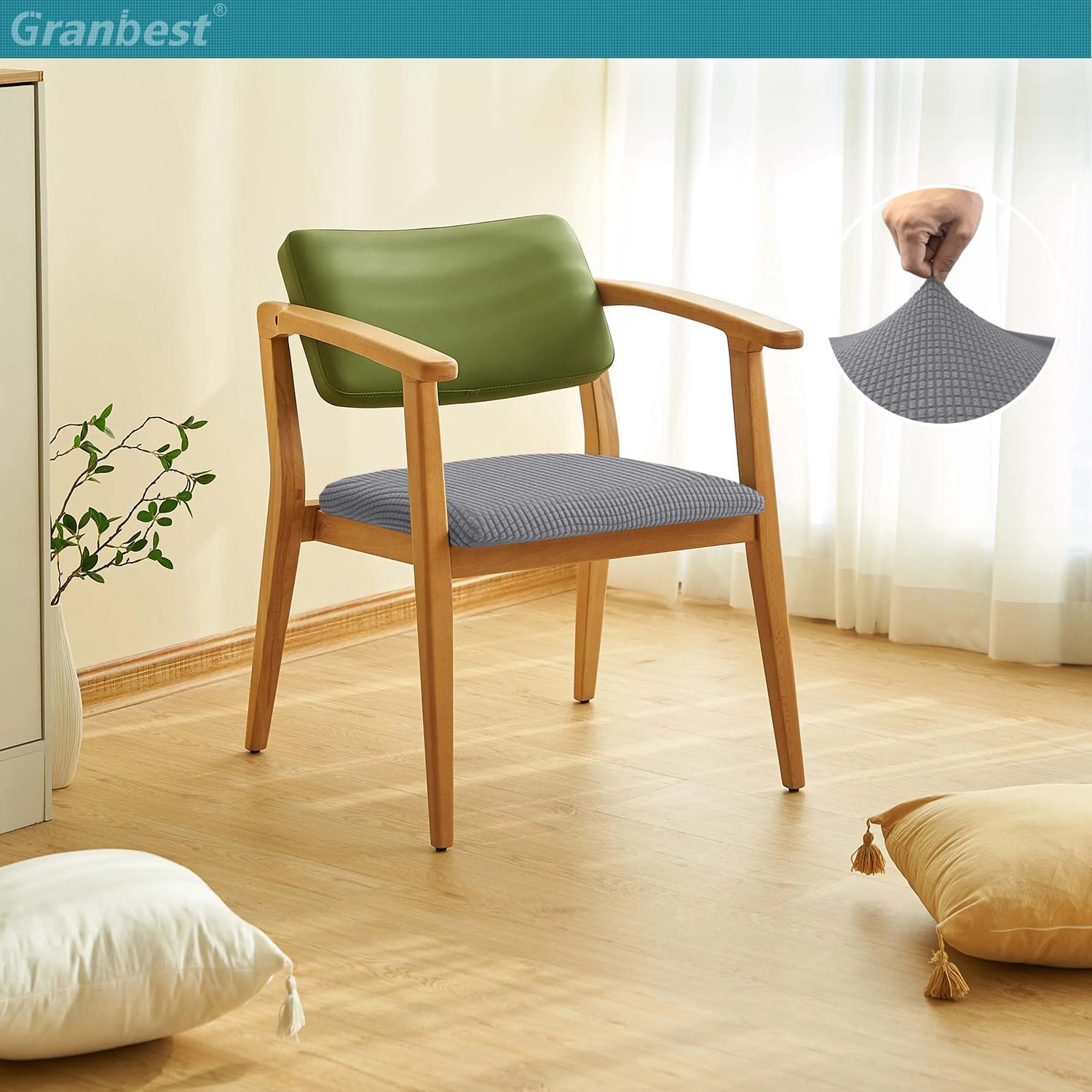 Thumbnail 1 de Granbest Juego de 4 Fundas Elásticas para Sillas de Comedor