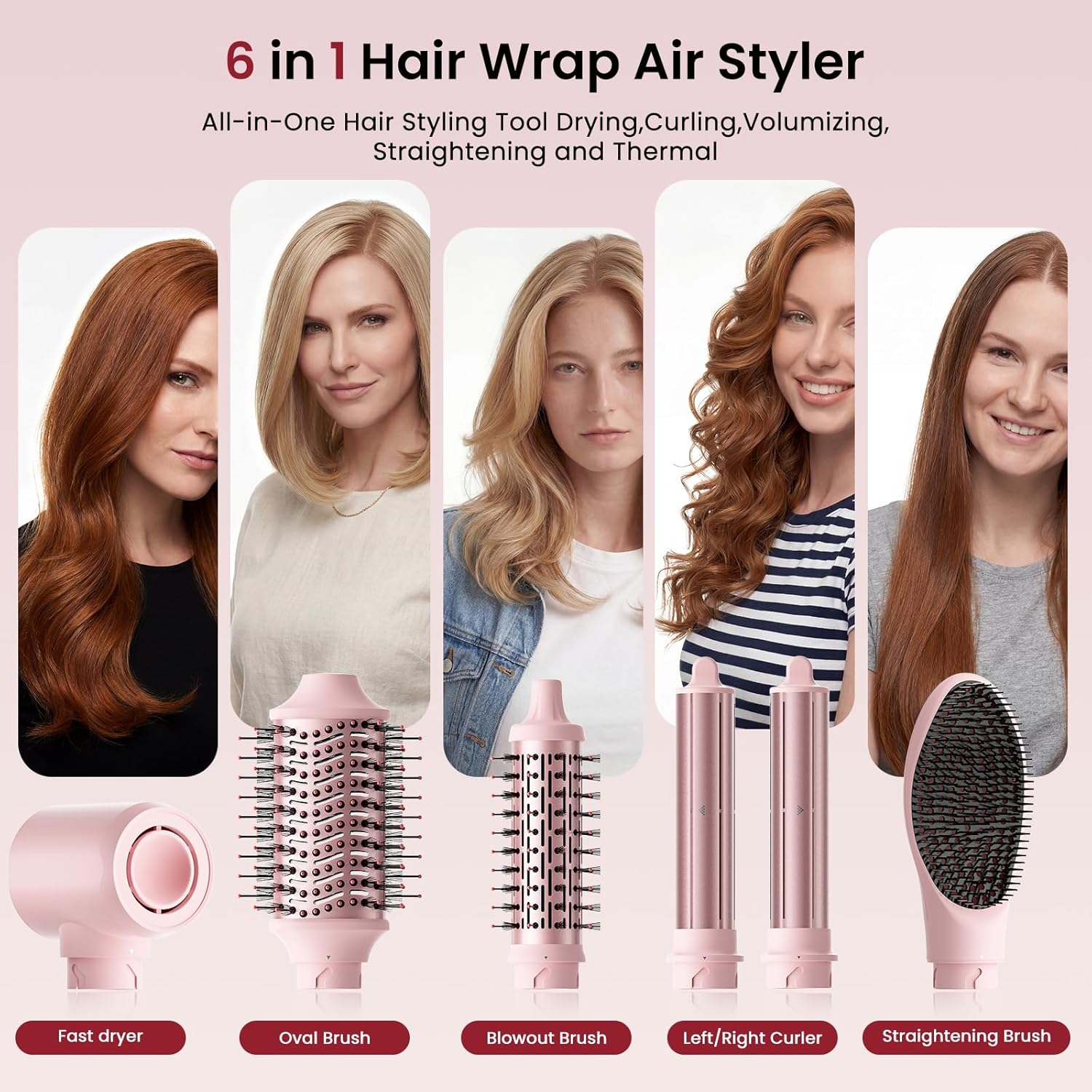 Thumbnail 1 de MESCOMB 6 in 1 Hot Air Styler Wrap