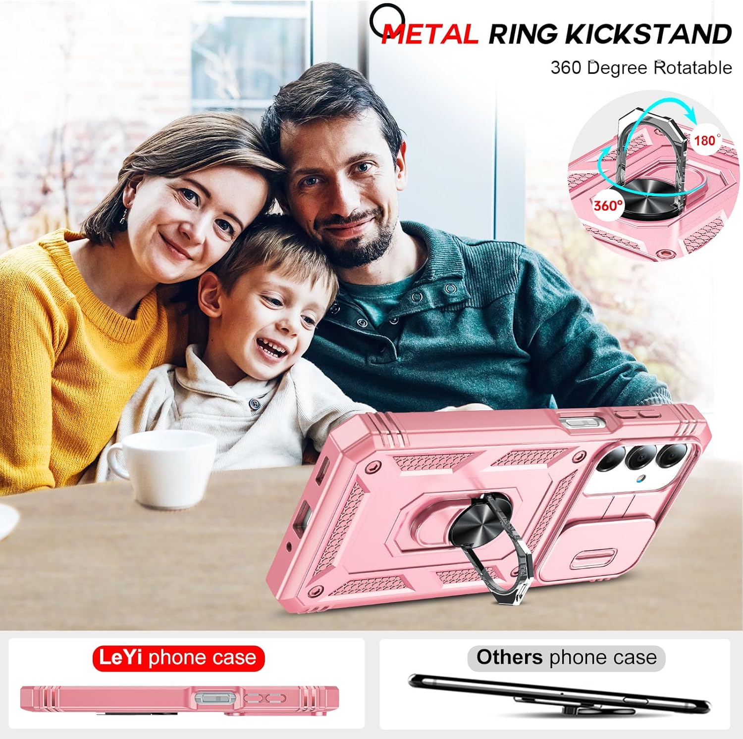 Thumbnail 6 de LeYi Galaxy A17 Protective Case with Camera Slider