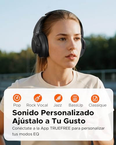 Thumbnail 7 de truefree Auriculares Bluetooth 6.0 con ANC, 125 h de autonomía y diseño supraural