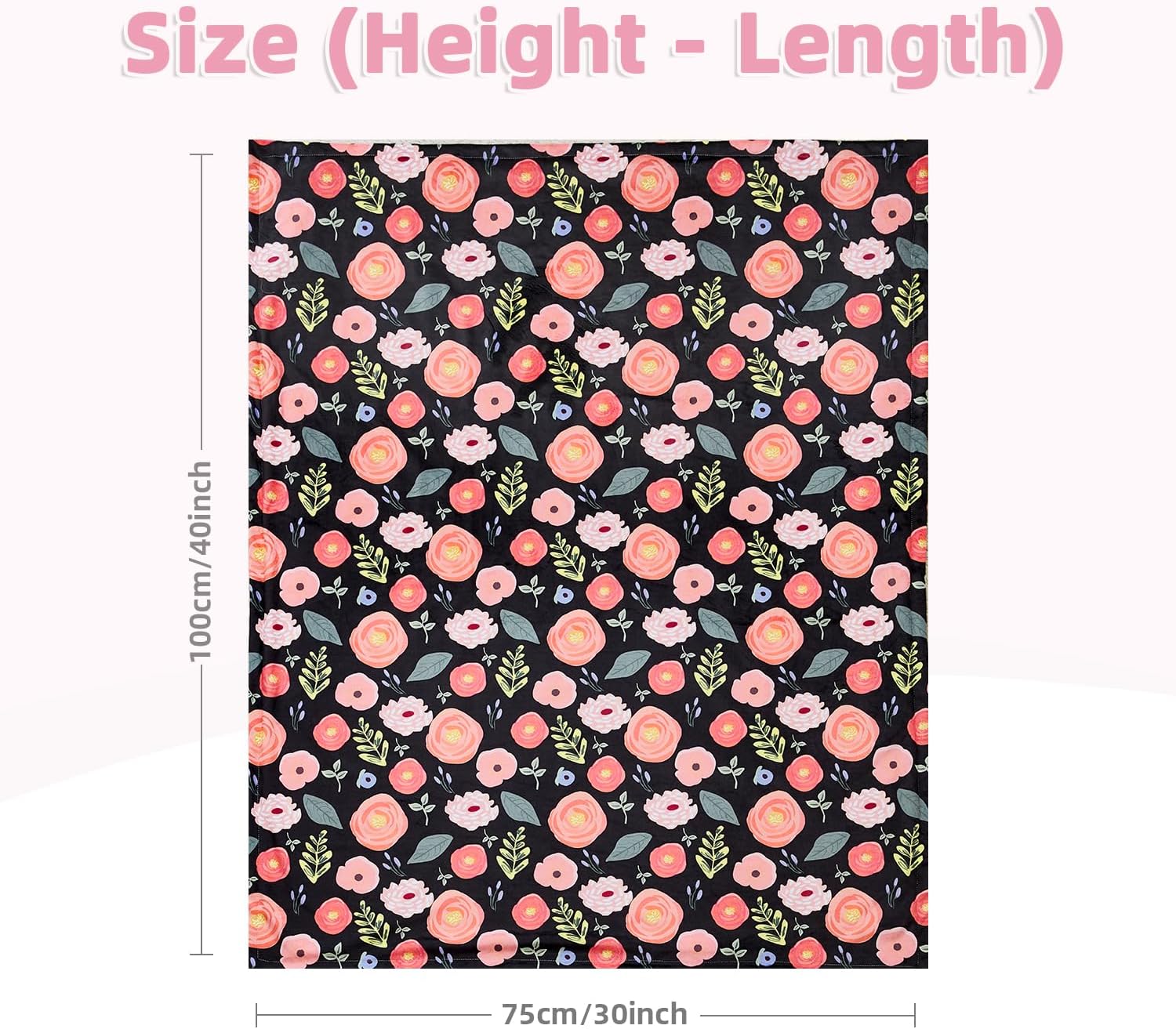 Thumbnail 1 de JORNH Super Soft Baby Cot Blanket for Newborns (75 x 100cm) with Dotted Fleece Backing