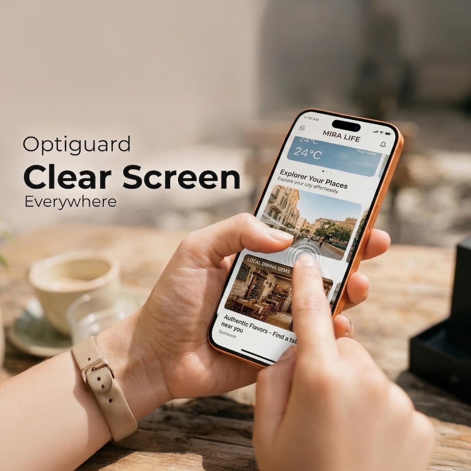 Detalle de AANTORA Screen Protector for iPhone 15 Pro Max