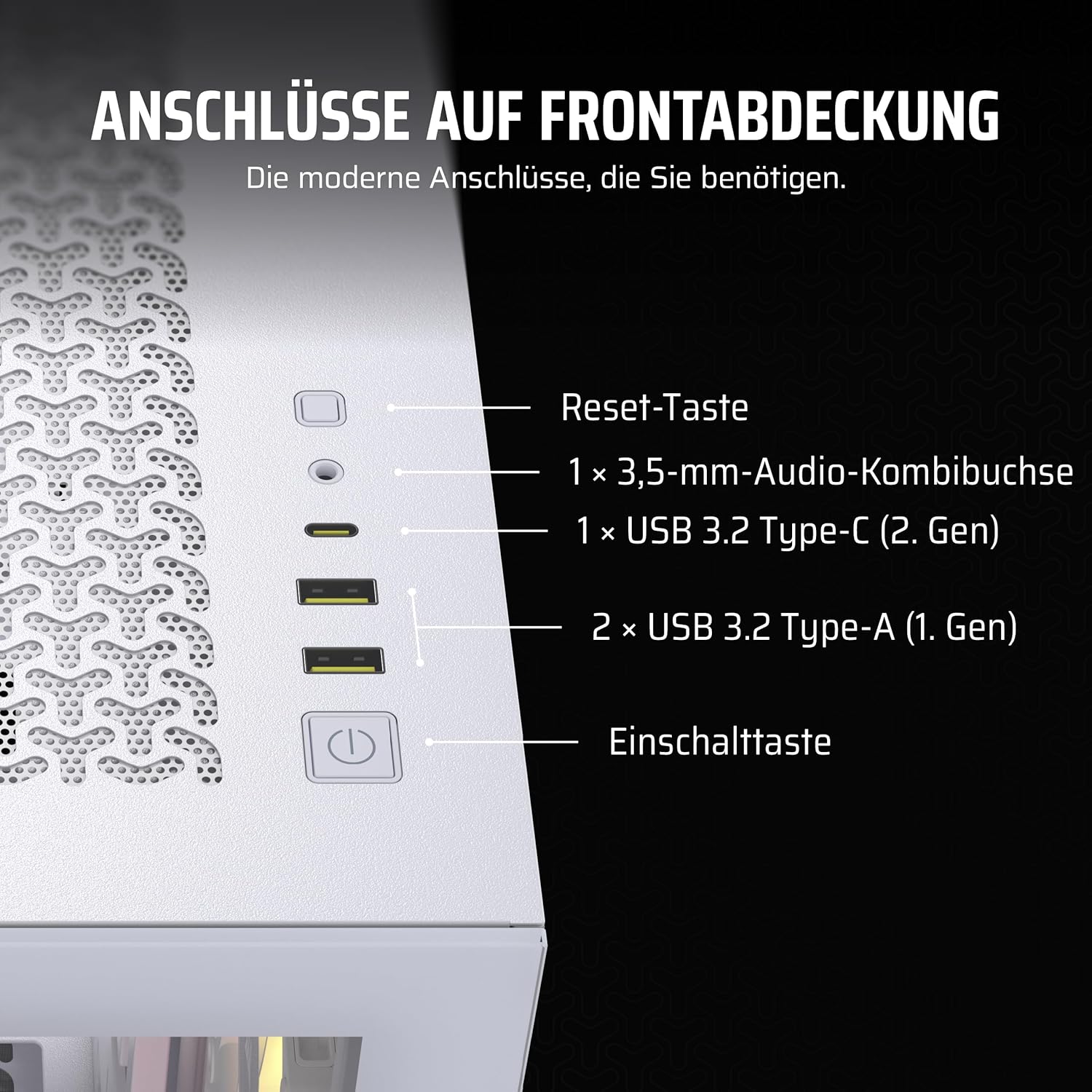 Thumbnail 6 de CORSAIR iCUE LINK 3500X RGB – Midi-Tower mit gehärtetem Glas, 3x RX120-Lüfter inkl. iCUE LINK System-Hub