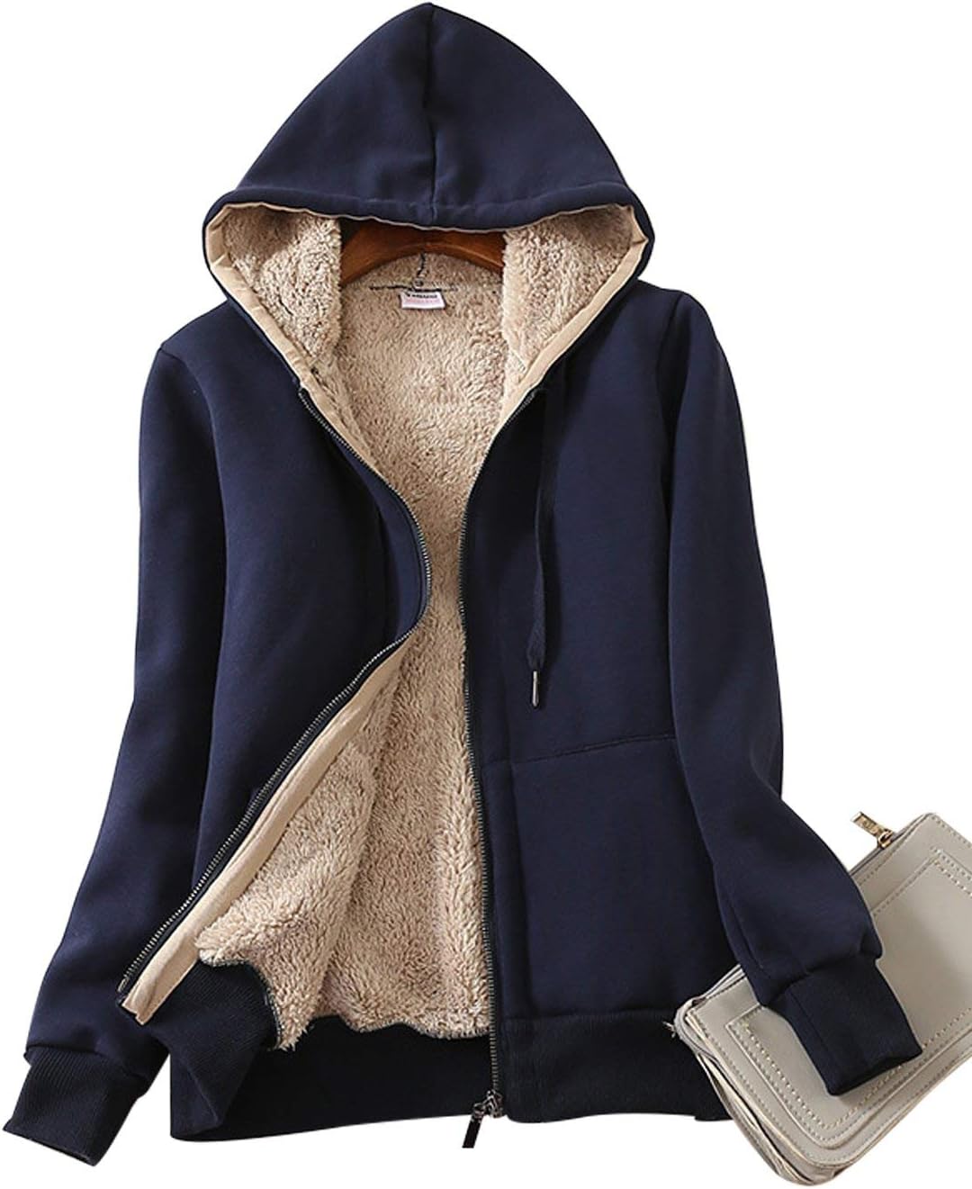 Detalle de Women's Fleece-Lined Hoodie Jacket