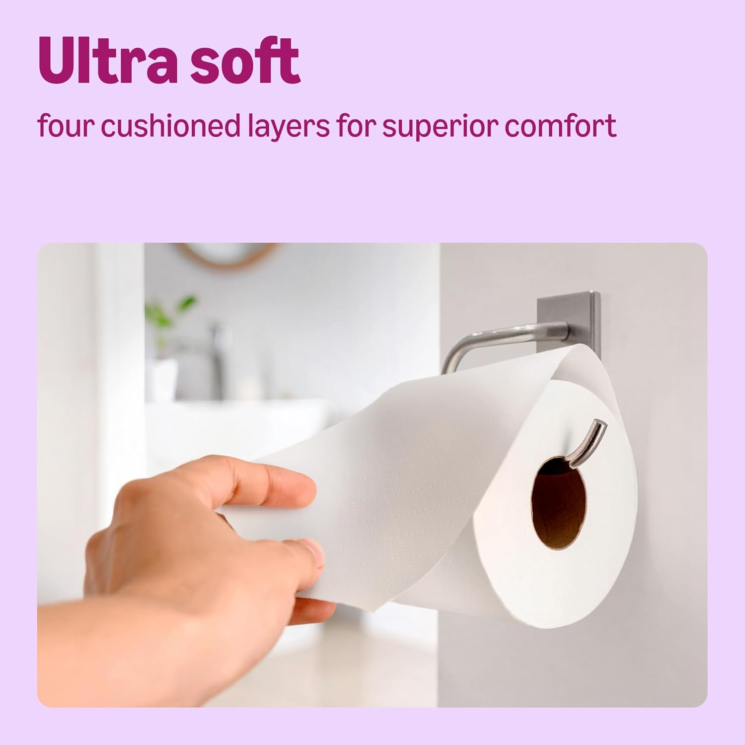 Detalle de by Amazon Ultra Soft Toilet Tissue, 4-ply, 12 Rolls (1 Pack of 12) – FSC Certified, Made in the UK