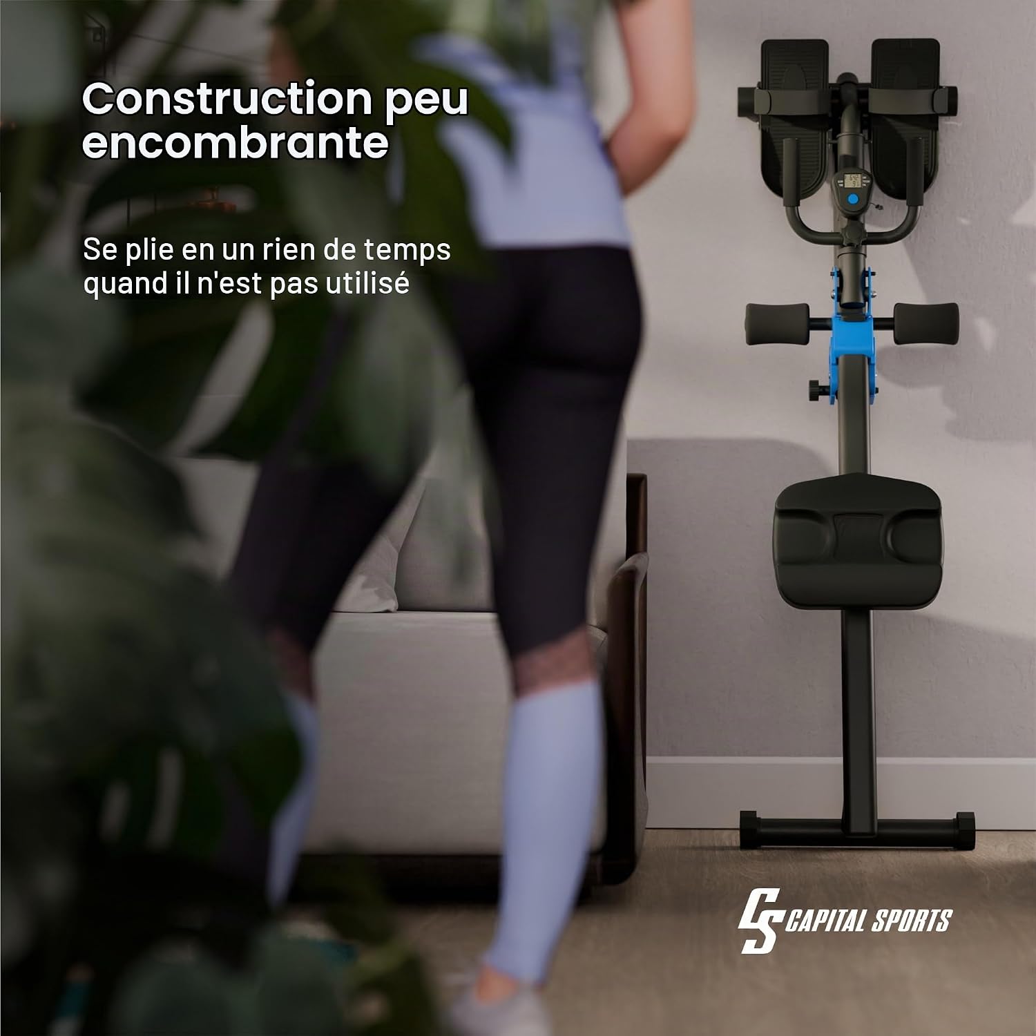 Thumbnail 6 de CAPITAL SPORTS DP-KS008 opvouwbare roeitrainer met 8-traps magnetische weerstand