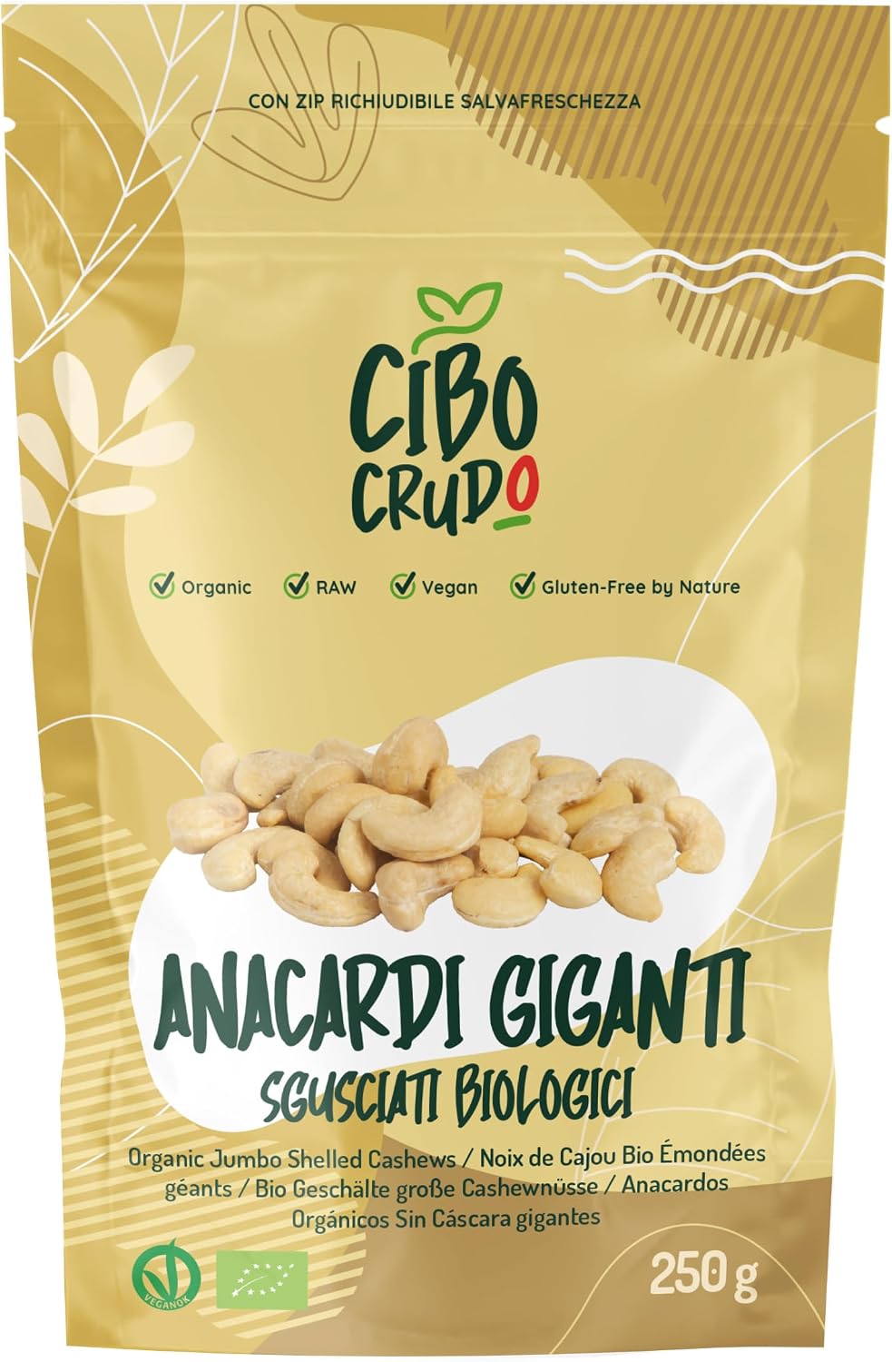 Thumbnail 6 de Anacardi Naturali Sgusciati Crudi e Biologici - 500g: snack versatile e nutriente