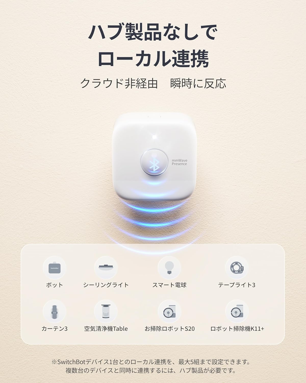Thumbnail 6 de SwitchBot 人感センサーPro W8200000|ミリ波・赤外線・照度センサー搭載