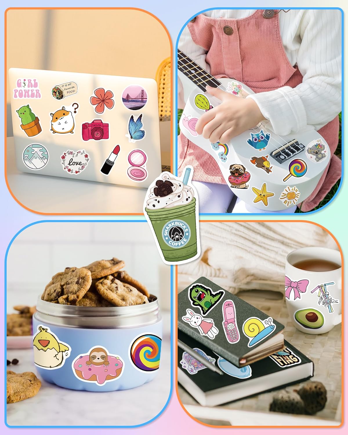 Thumbnail 1 de Greingways Sticker Pack 300 Water Bottle Stickers 🎨