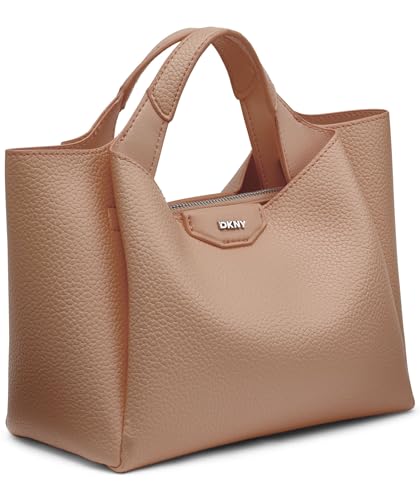 Thumbnail 6 de DKNY Willa Mini Satchel, bolso pequeño de poliuretano color capuchino