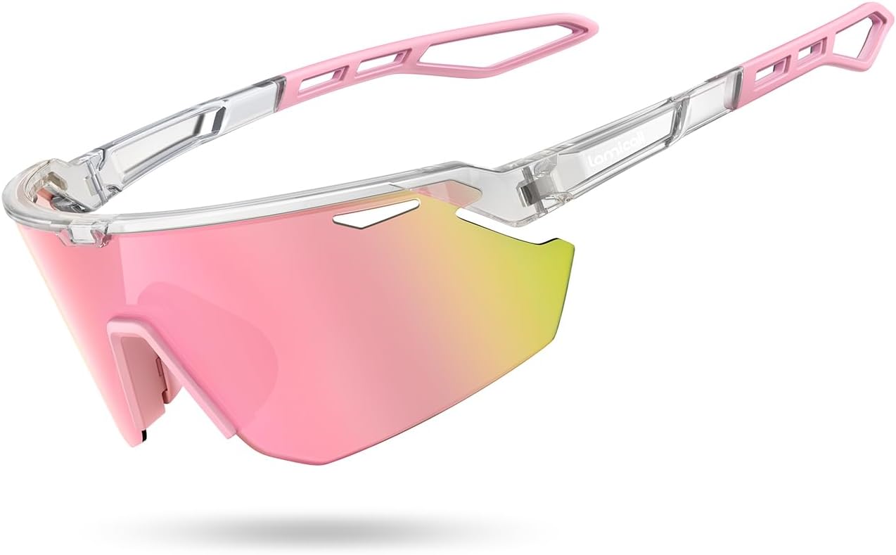 Detalle de Lamicall Bcpe02-tp Polarized Sports Sunglasses, 24g TR90 Frame, UV400