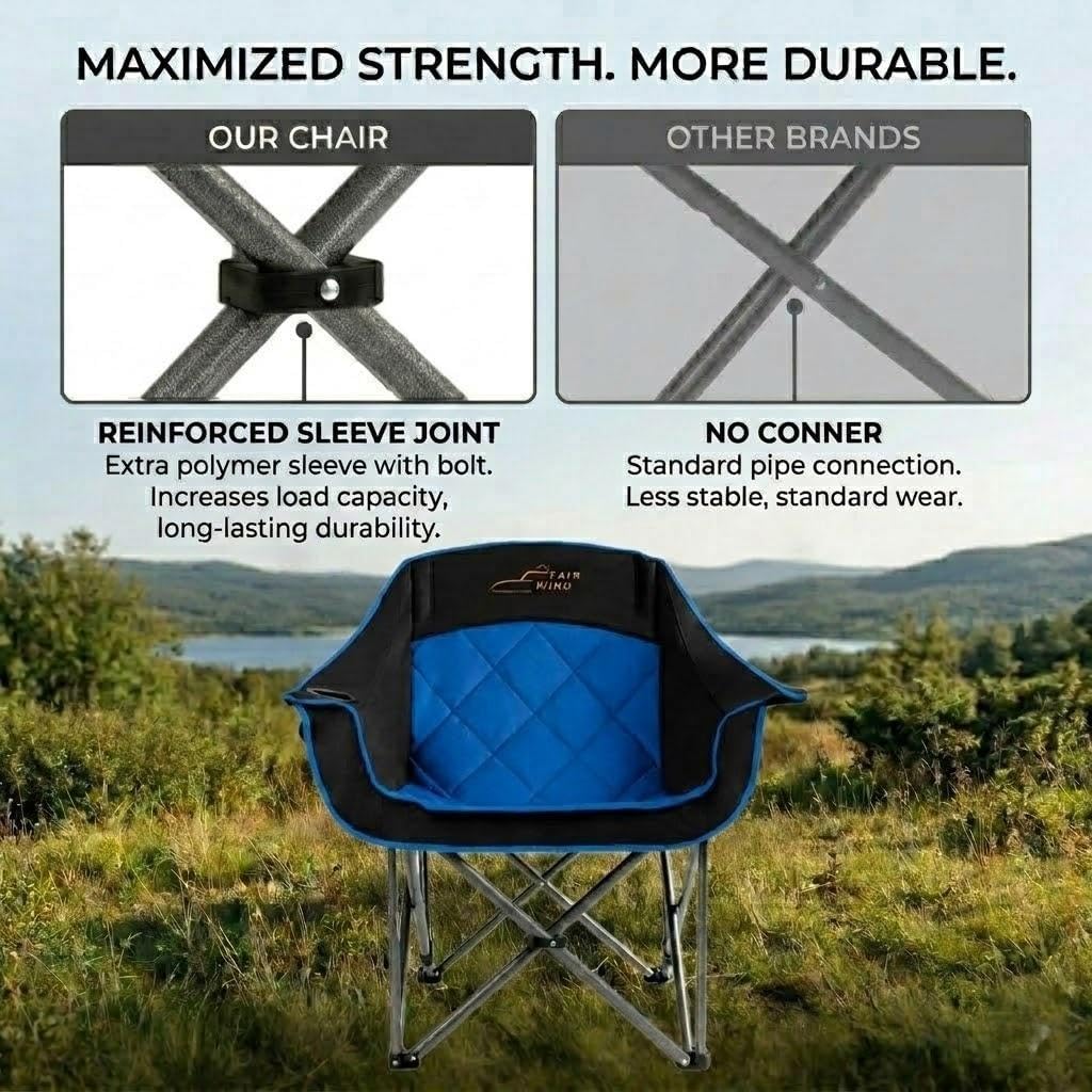 Detalle 2 de FAIR WIND Oversized Camping Chair 600D Ripstop Fabric