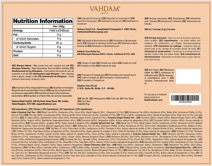 Thumbnail 8 de VAHDAM Caja de Regalo Té Chai Variado