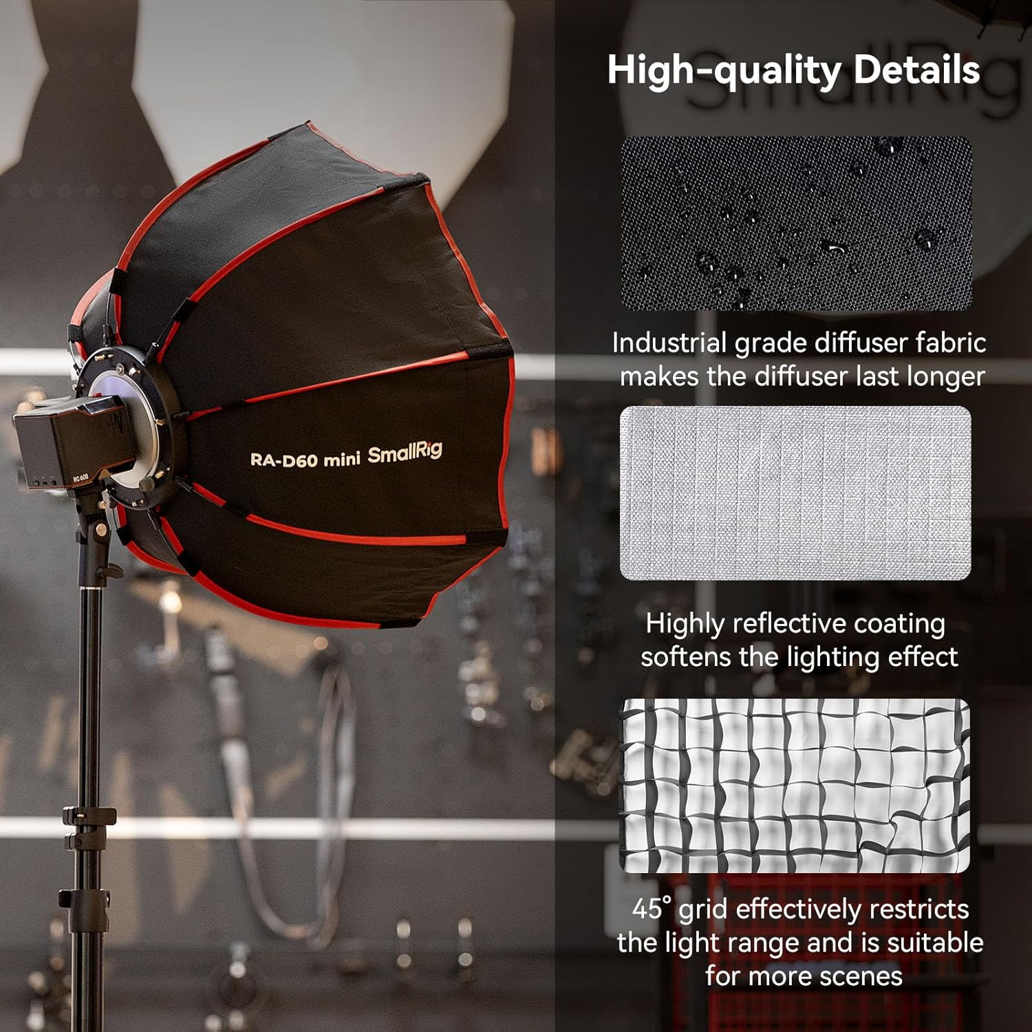 Thumbnail 5 de SMALLRIG RA-D60 Softbox 60cm para foto