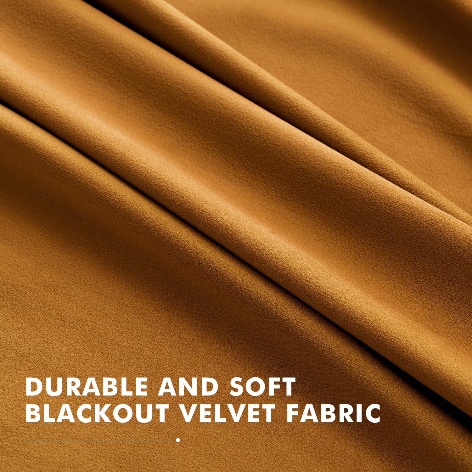 Thumbnail 6 de ANRODUO Golden Brown Velvet Curtains 84 in Blackout Drapes 🪟