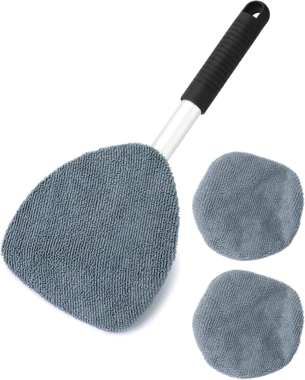 Detalle de QWORK Car Windscreen Cleaner: Extendable, 180° Rotatable Window Cleaning Tool with 3 Washable Pads