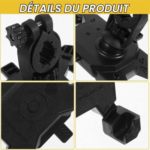 Thumbnail 3 de Support Téléphone Vélo OIXEYA — Support guidon 360° rotation pour trottinette, compatible 3,5–6,8 pouces