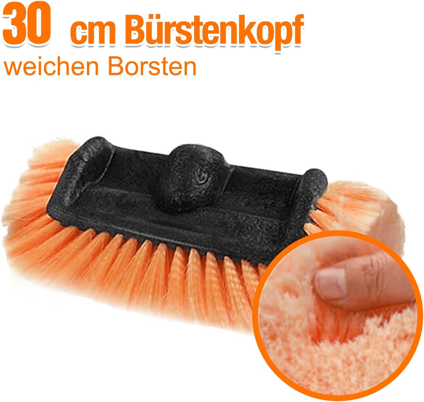 Thumbnail 6 de LAANPOLE 3,6m Teleskop-Autowaschbürste mit 30 cm Bürstenkopf – flexibel, schonend und hoch hinaus