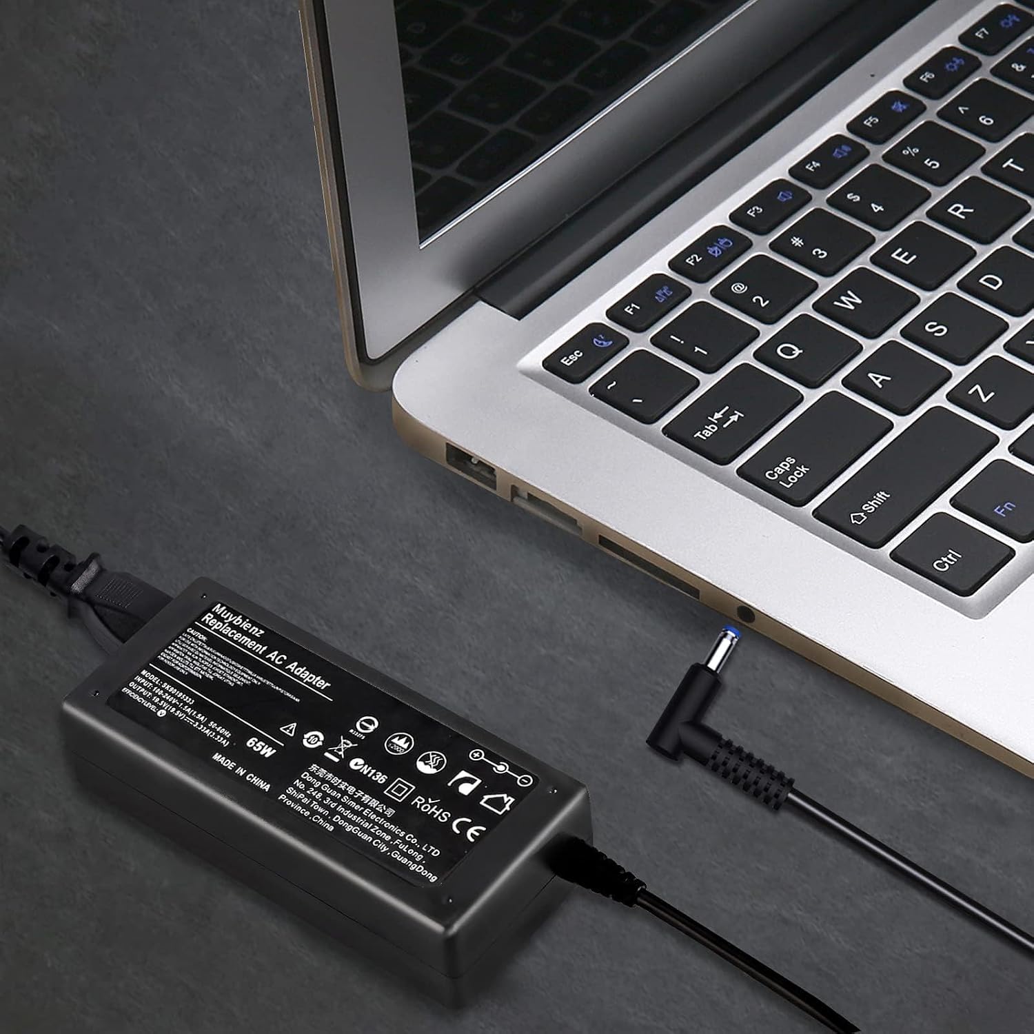 Detalle de 65W Laptop-Ladekabel Netzteil für HP (19,5V 3,33A, 4,5 x 3,0 mm) – passend zu ausgewählten Pavilion x360, ProBook, Envy & mehr