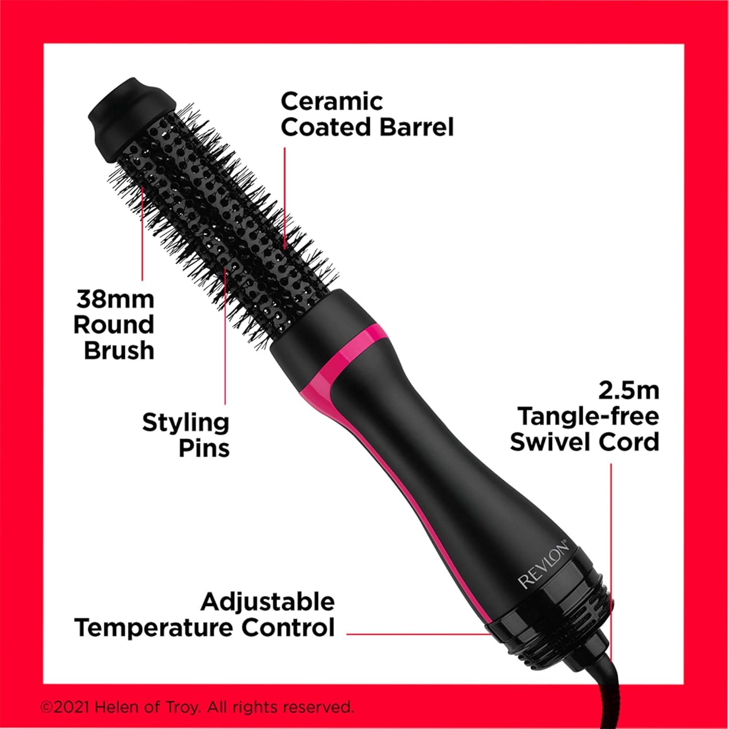 Detalle de Revlon One-Step Style Booster: Round Brush Dryer & Styler (38 mm) RVDR5292UKE