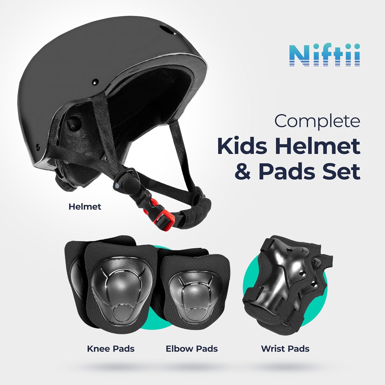 Thumbnail 1 de Niftii Kids Helmet with Pads: Adjustable Multi-Sport Safety Gear for 3–15 Years