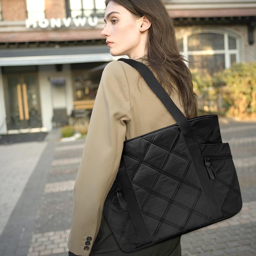 Detalle 2 de Aucuu Bolso Mujer Tote Acolchado Grande
