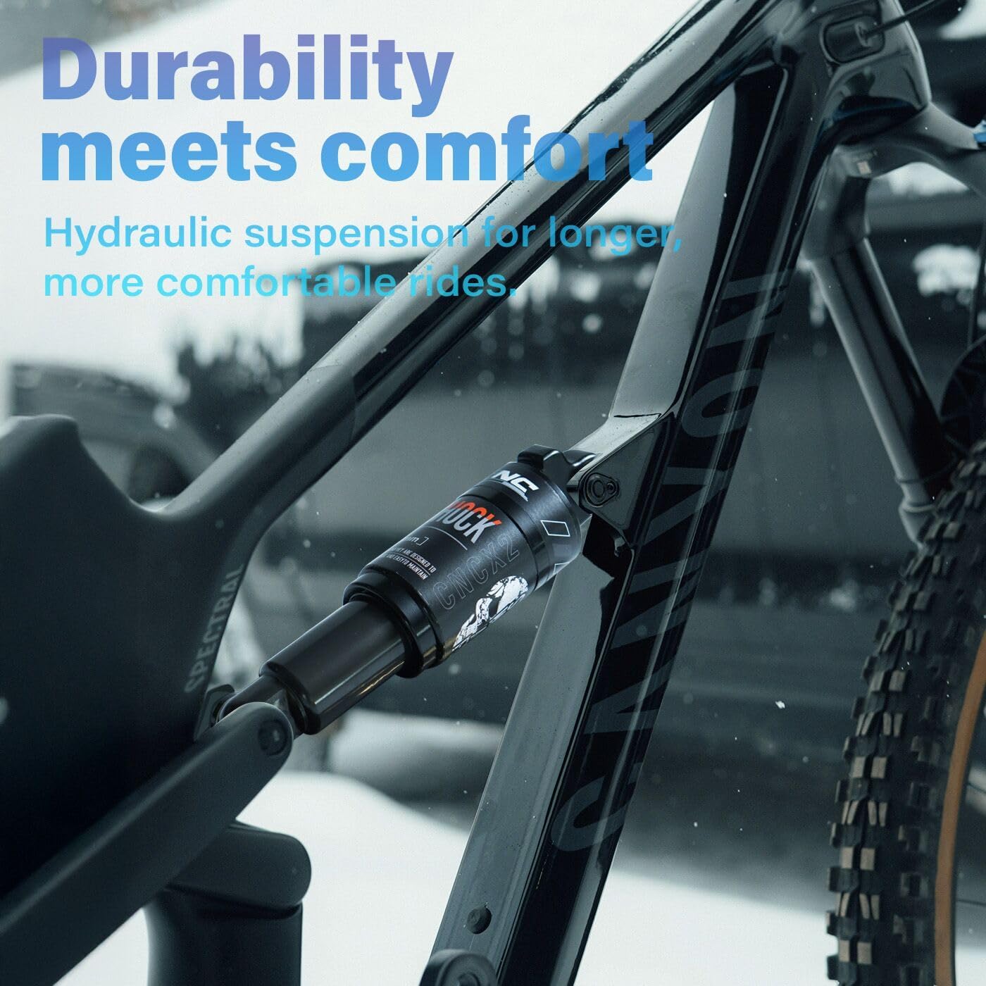 Thumbnail 6 de CNCLOL Mountain Bike Rear Shock – Fixed Hydraulic Damping, 120–200mm (185x750lbs)