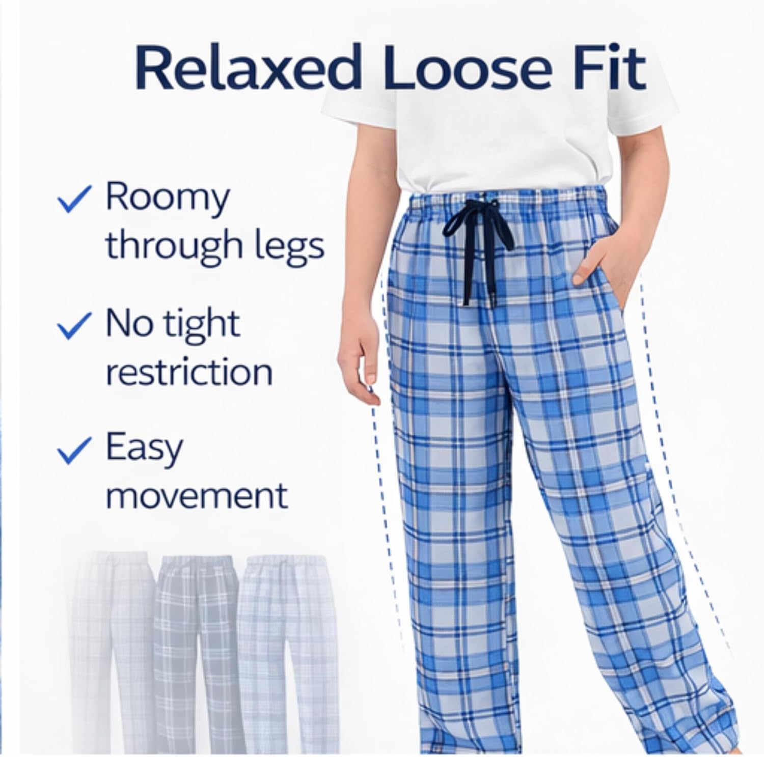 Thumbnail 2 de US Angels 3-Pack Boys Pajama Pants (Soft Micro Fleece or Jersey Knit) – Kids PJ Bottoms, Size 7-20