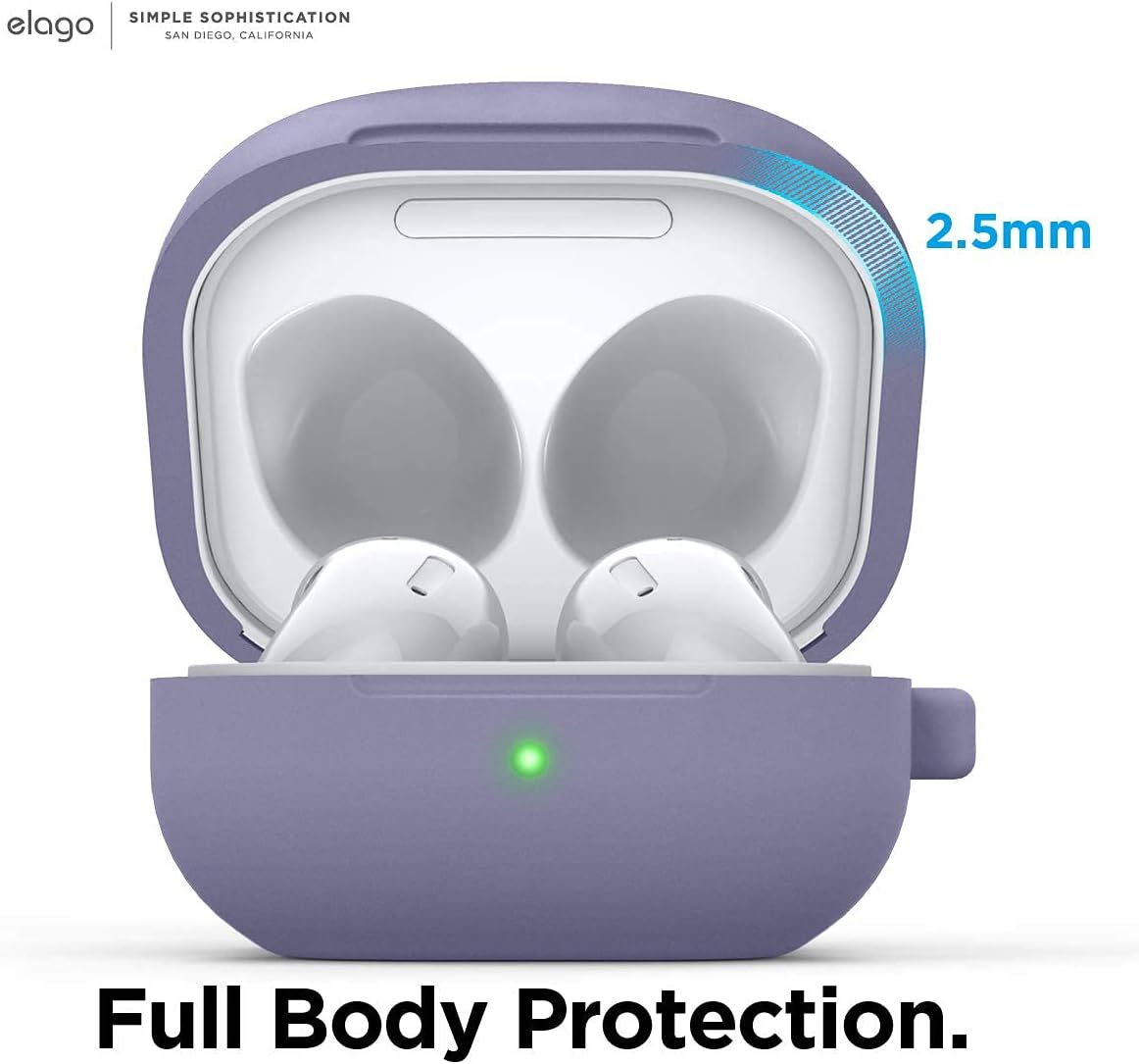 Thumbnail 4 de elago coque en silicone pour Samsung Galaxy Buds FE (2023) / Buds 2 Pro (2022) / Buds 2 (2021) / Buds Pro (2021) / Buds Live (2020) gris lavande