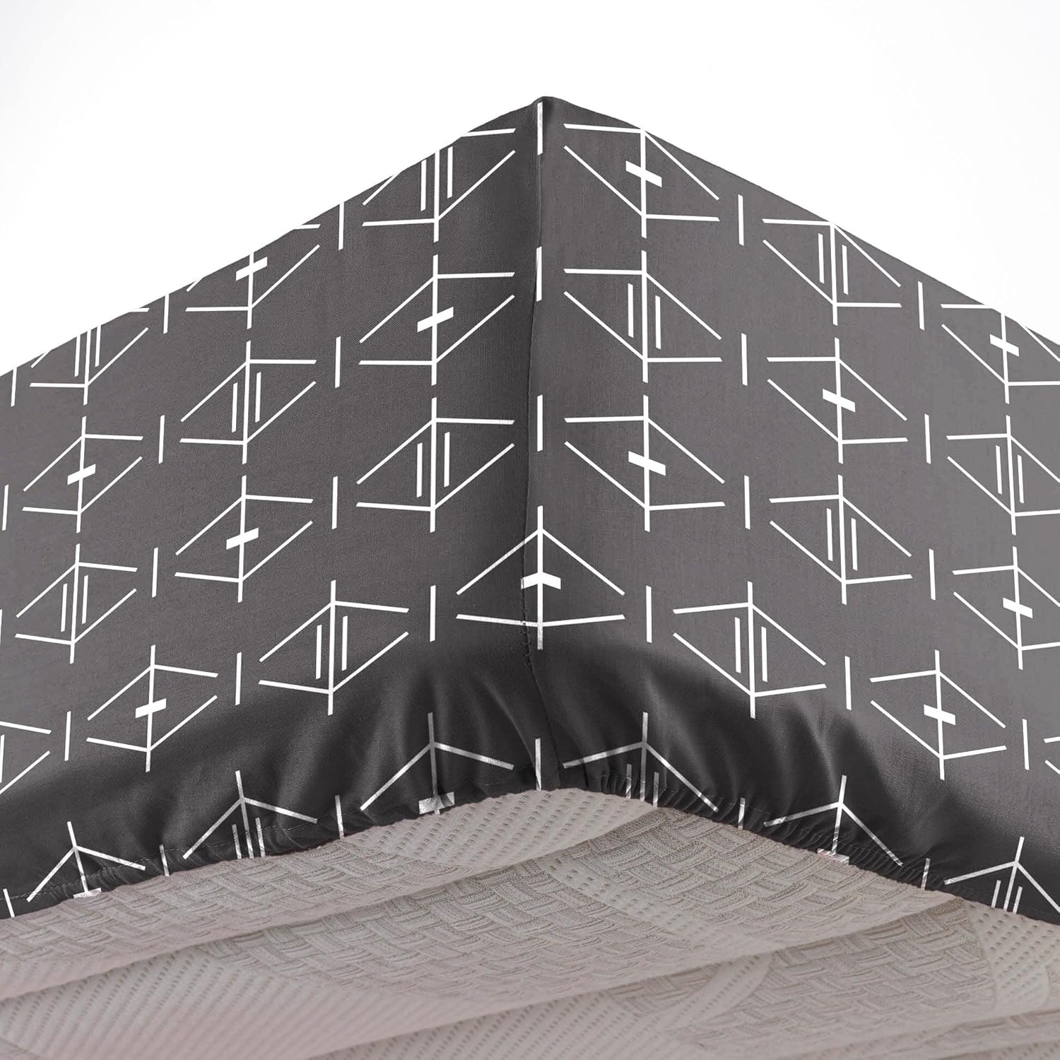 Detalle de Drap Housse Aristide Anthracite 140 x 190 cm — douceur naturelle et confort durable