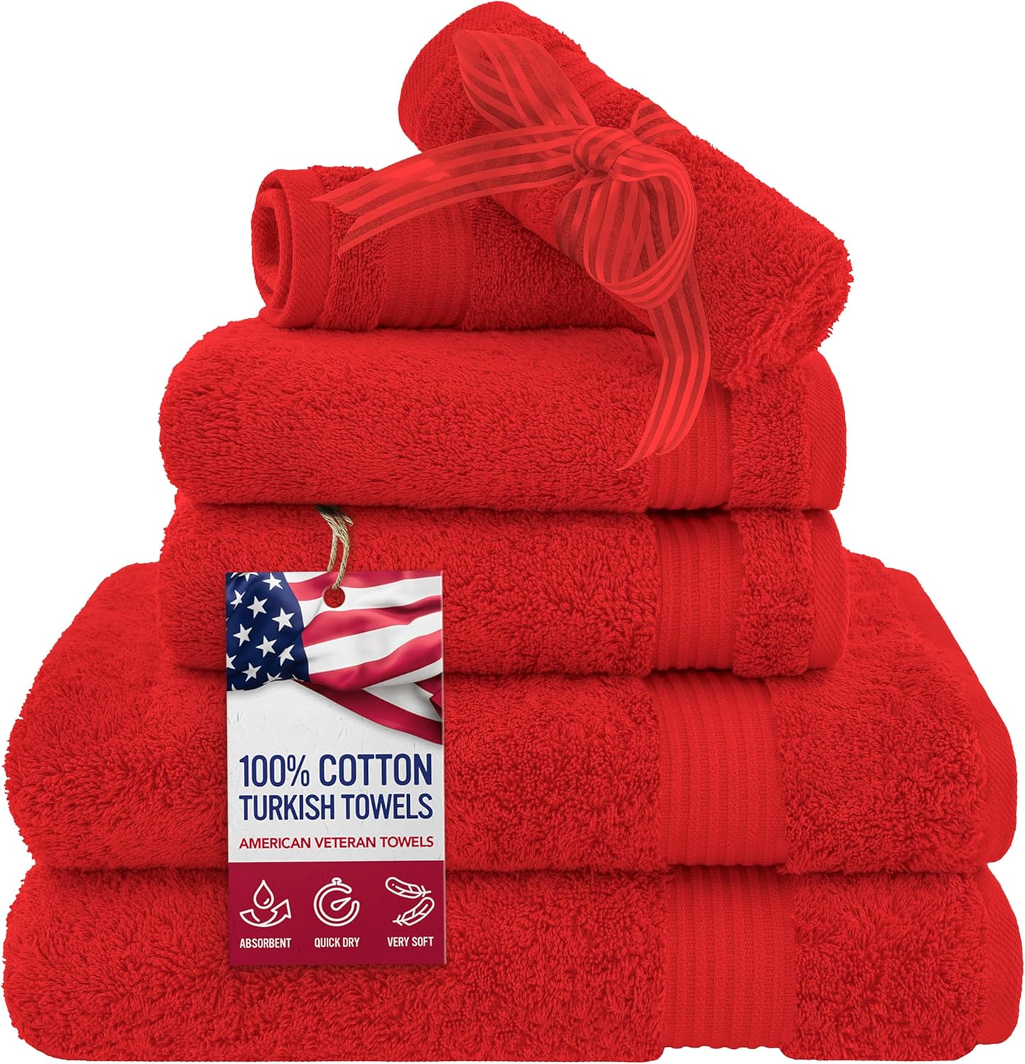 Thumbnail 6 de American Veteran Towel Set of 4 ⚙