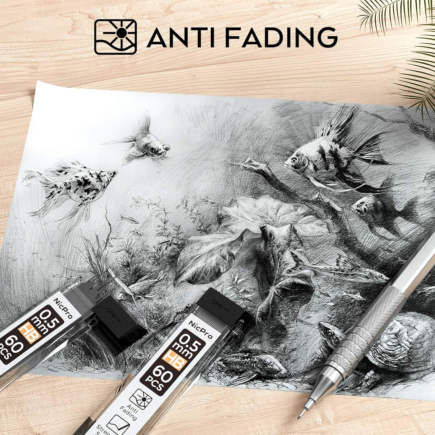 Thumbnail 3 de Nicpro 0,5 mm HB Bleistiftminen 600er Pack ✏️