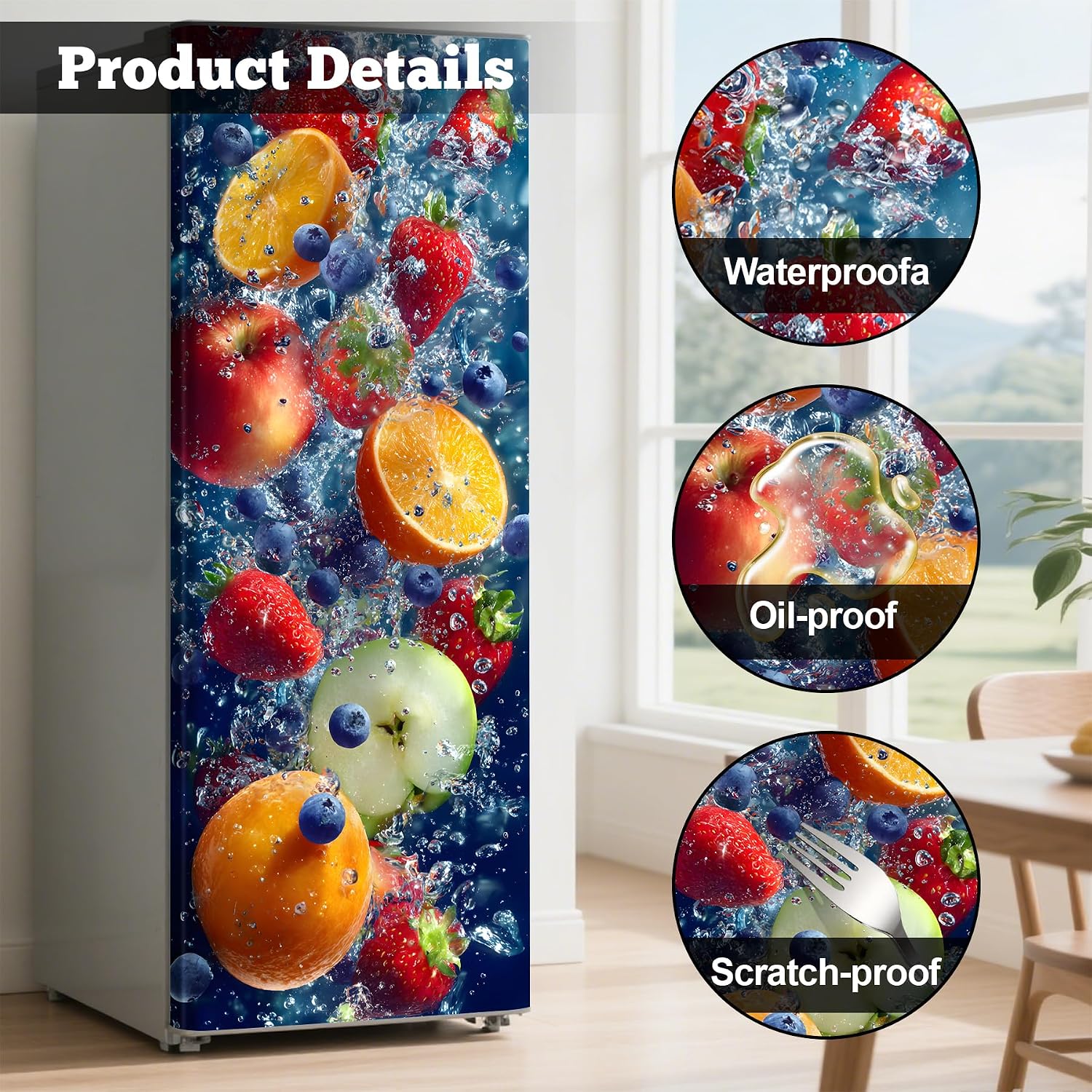 Thumbnail 6 de Refrigerator Door Cover 32.3" x 78.7