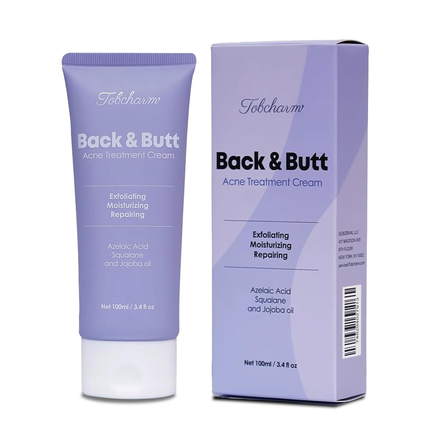 Detalle de Butt Acne Clearing Treatment – Maximum Strength Körpercreme gegen Bacne, Po-, Rücken- und Brustakne (Men & Women)